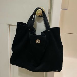 Kate Spade Stardust Willa Black Suede Purse